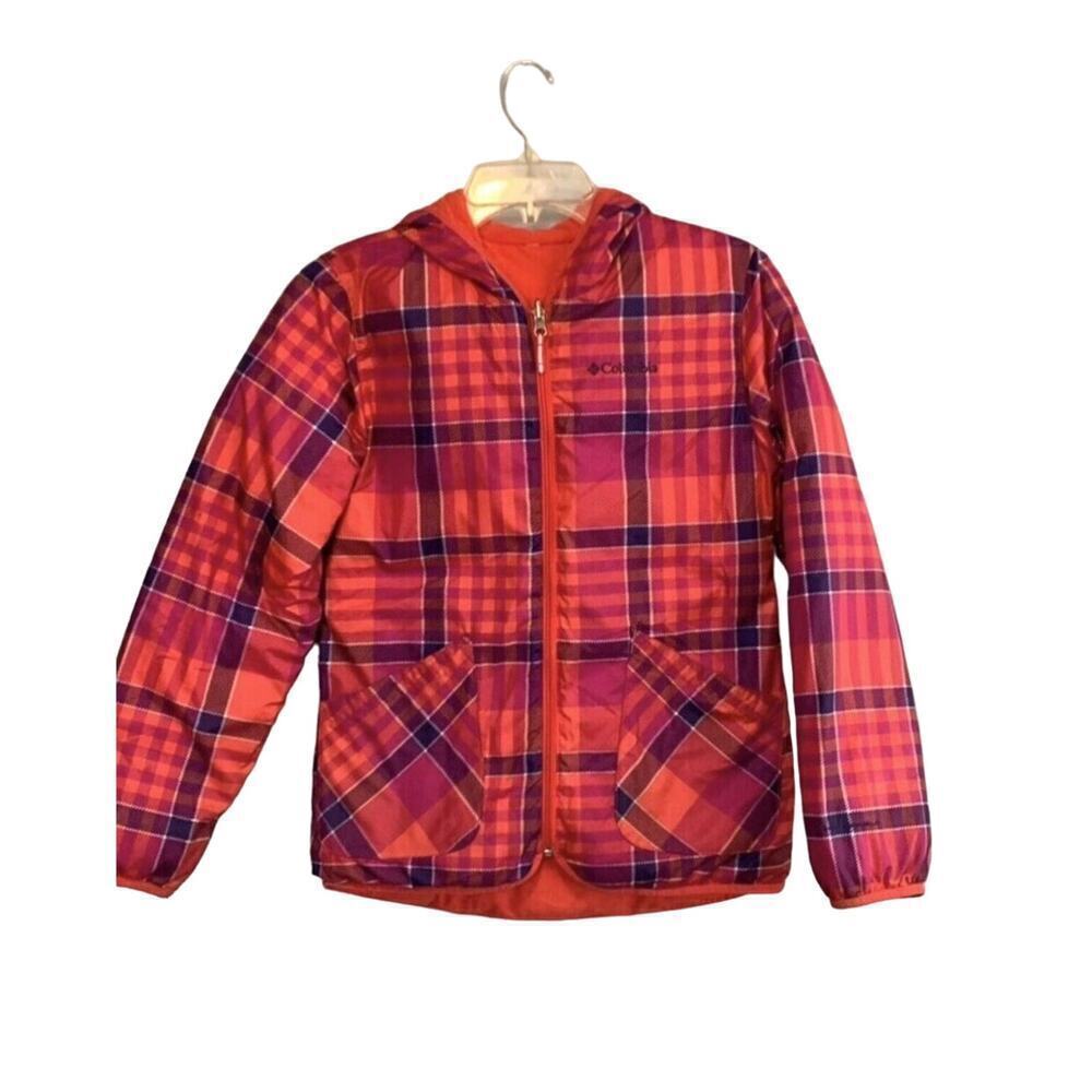 Reversible Columbia Puffer Jacket Hooded - Size Girl’s Large 14 / 16
